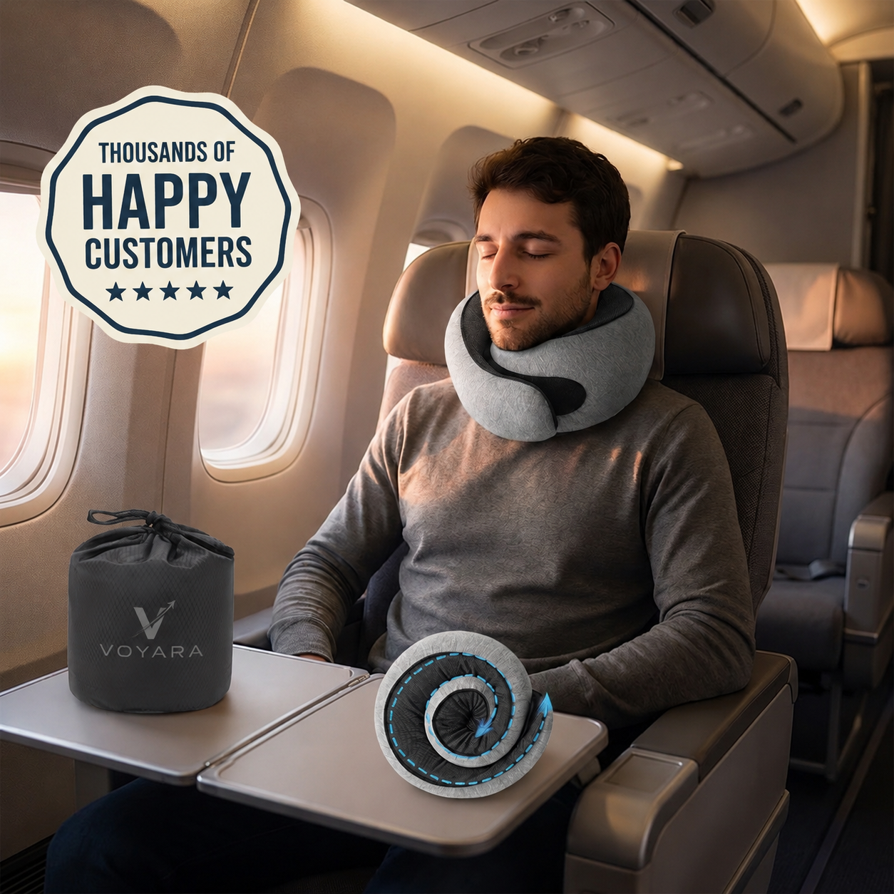The Original VOYARA Travel Pillow